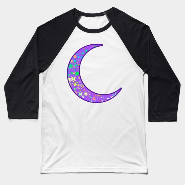 Dreamy Moon Baseball T-Shirt by lolosenese